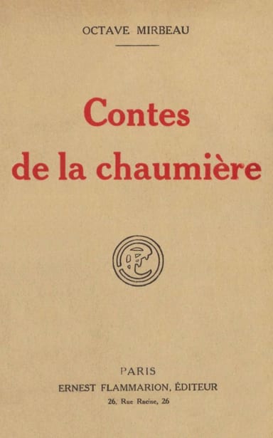Portada de Contes de la chaumière, de Octave Mirbeau