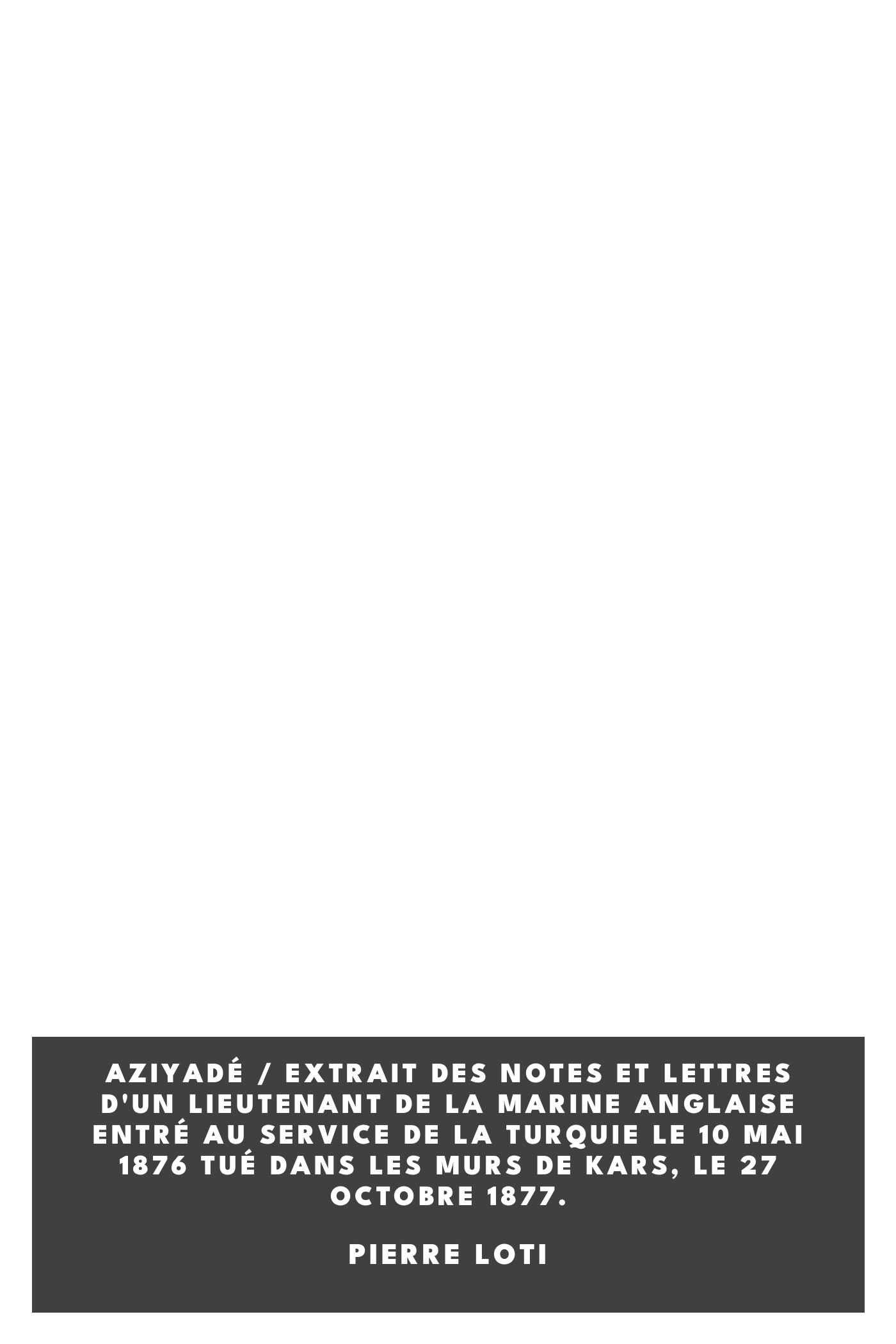 Copertina di Aziyadé / Extrait des notes et lettres d'un lieutenant de la marine anglaise entré au service de la Turquie le 10 mai 1876 tué dans les murs de Kars, le 27 octobre 1877., di Pierre Loti