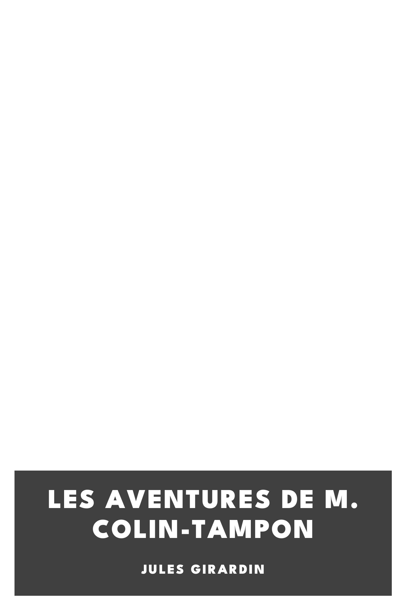Copertina di Les aventures de M. Colin-Tampon, di Jules Girardin