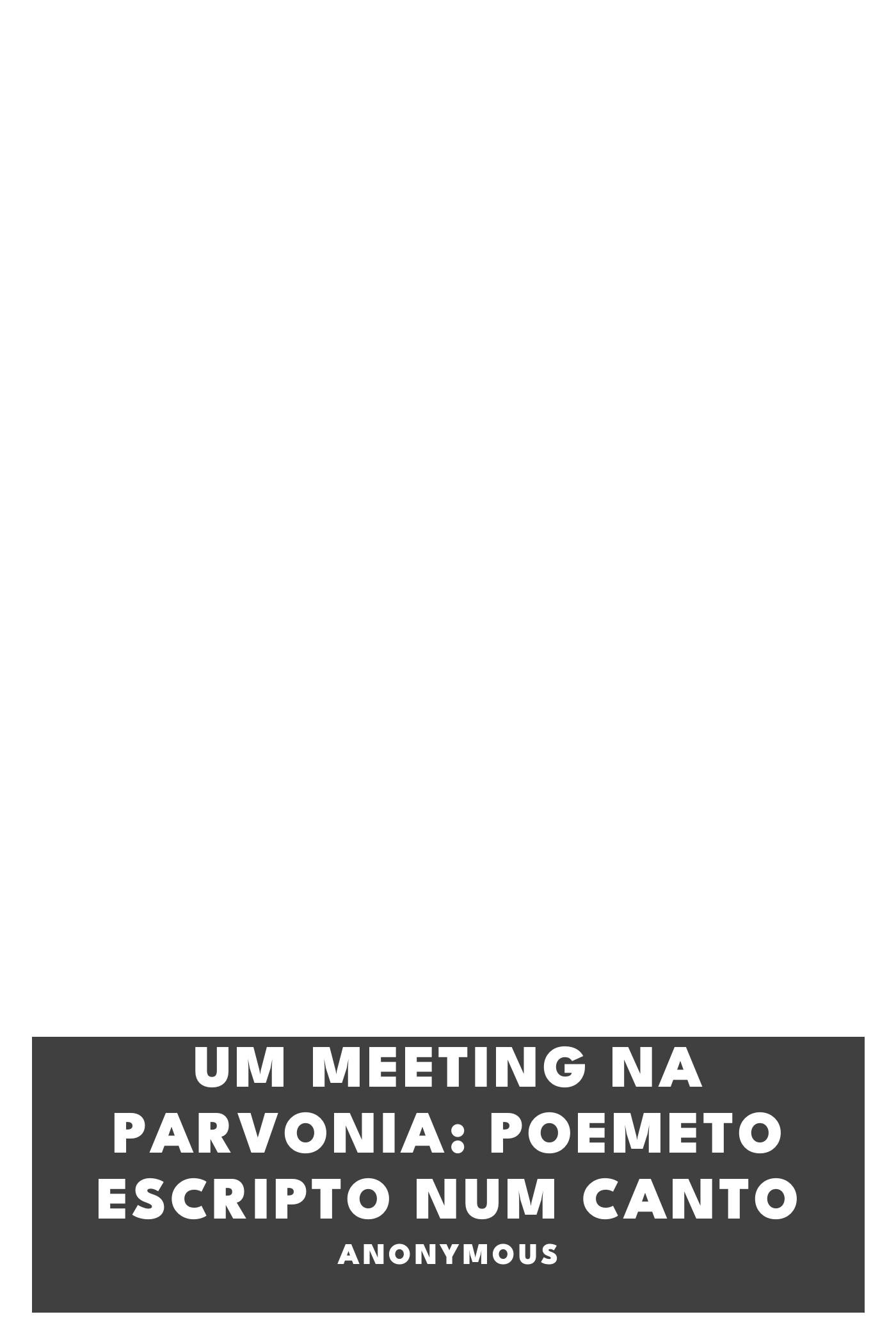 Couverture de Um meeting na parvonia: poemeto escripto num canto par Anonymous