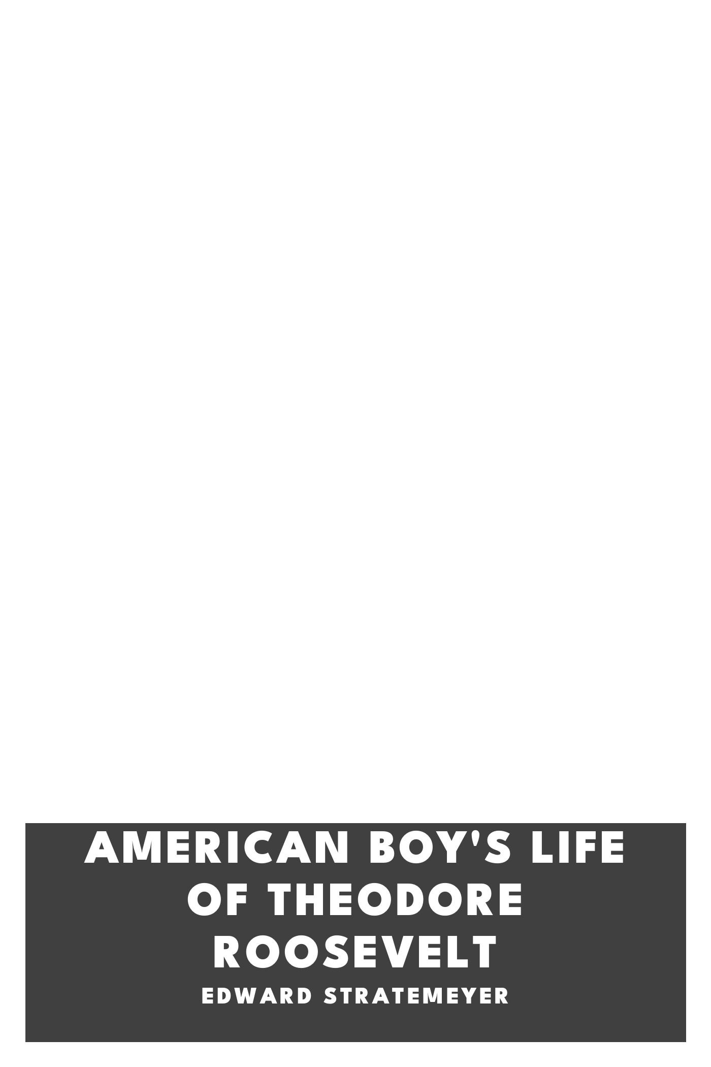 Copertina di American Boy's Life of Theodore Roosevelt, di Edward Stratemeyer