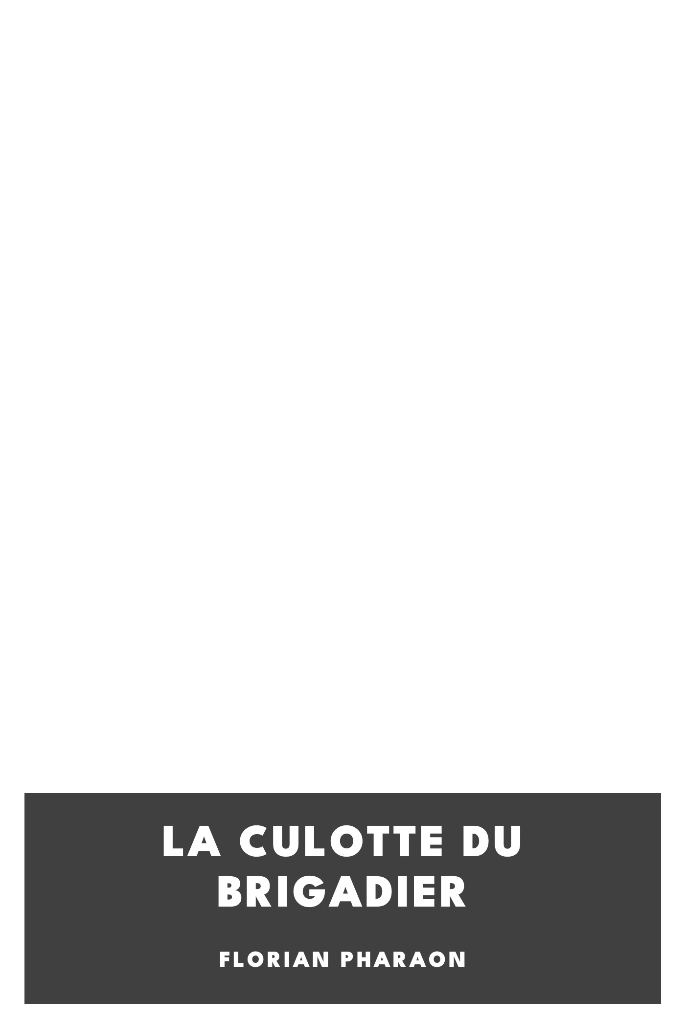 Copertina di La culotte du brigadier, di Florian Pharaon