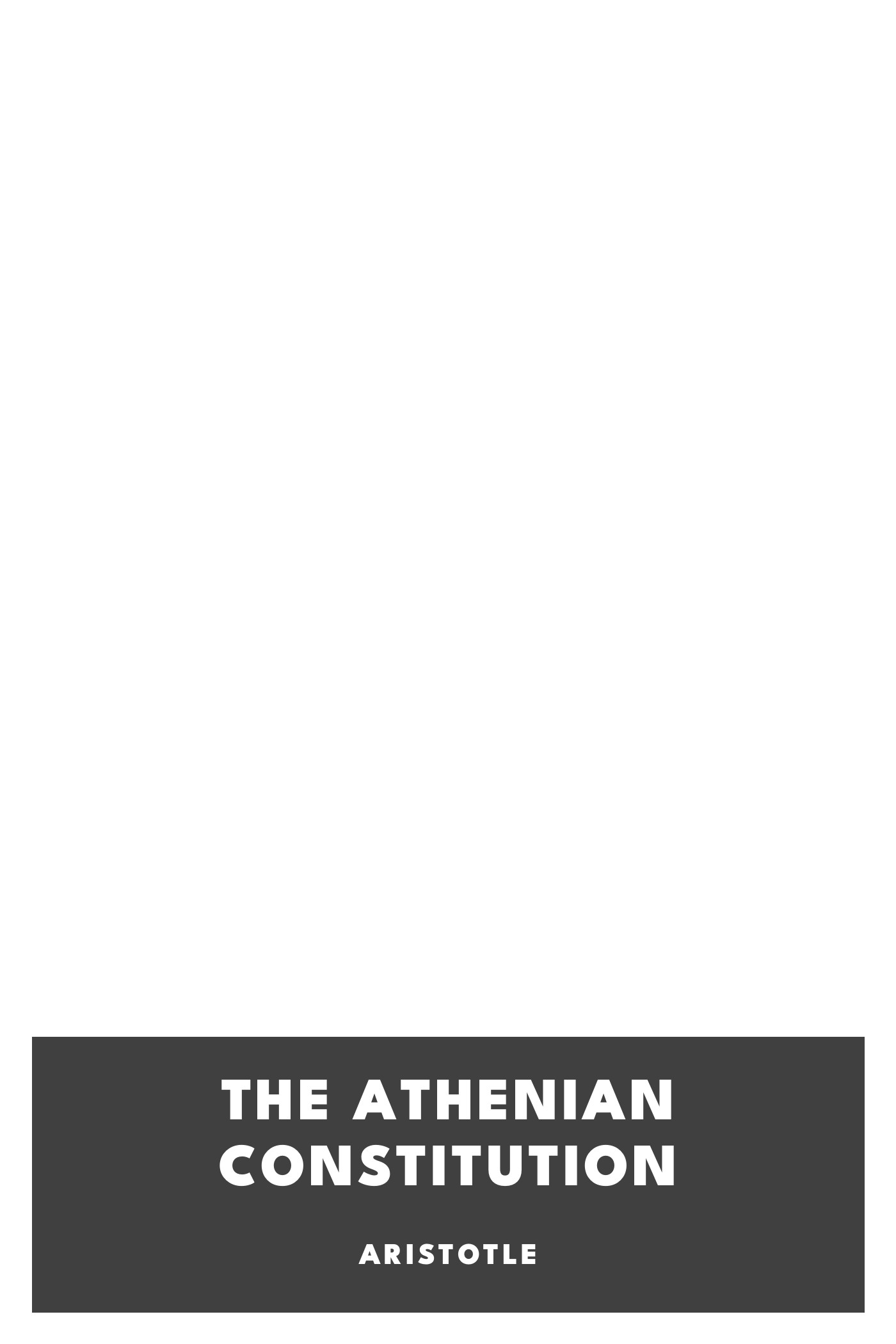Portada de The Athenian Constitution, de Aristotle