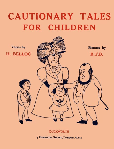 Capa de Cautionary Tales for Children, de Hilaire Belloc