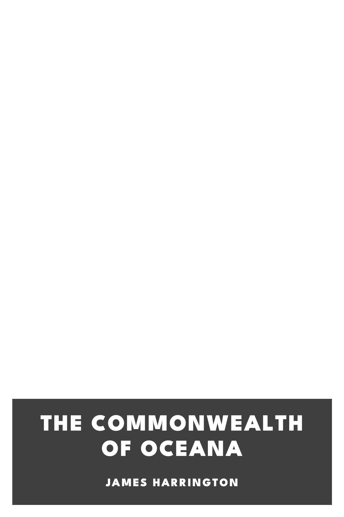 Copertina di The Commonwealth of Oceana, di James Harrington