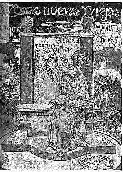 Portada de Cosas nuevas y viejas (apuntes sevillanos), de Manuel Chaves Rey
