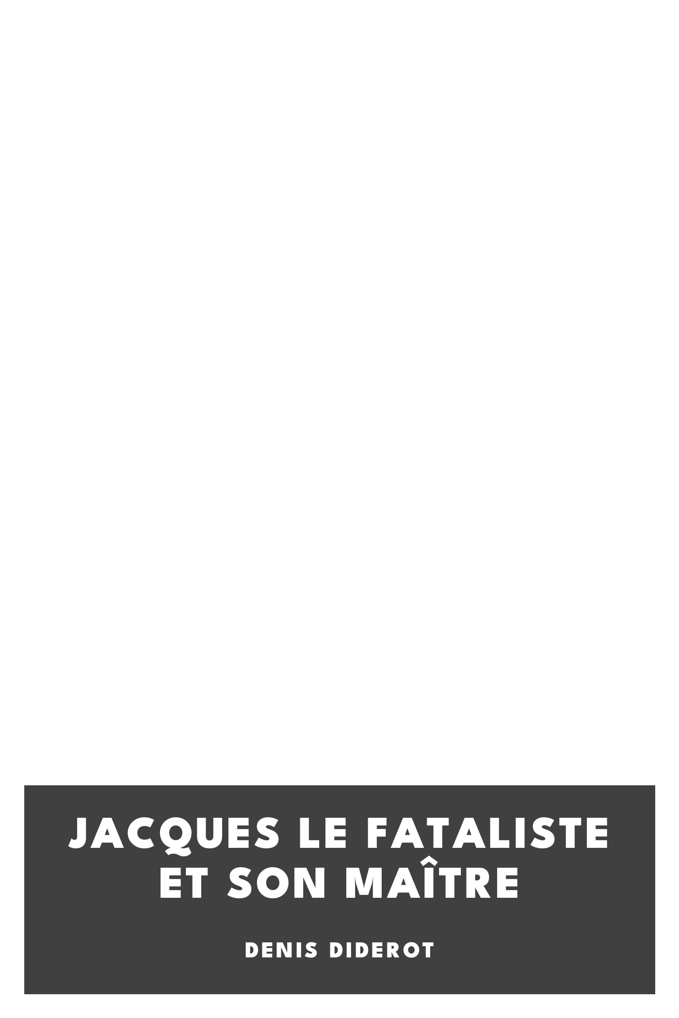 Portada de Jacques le fataliste et son maître, de Denis Diderot