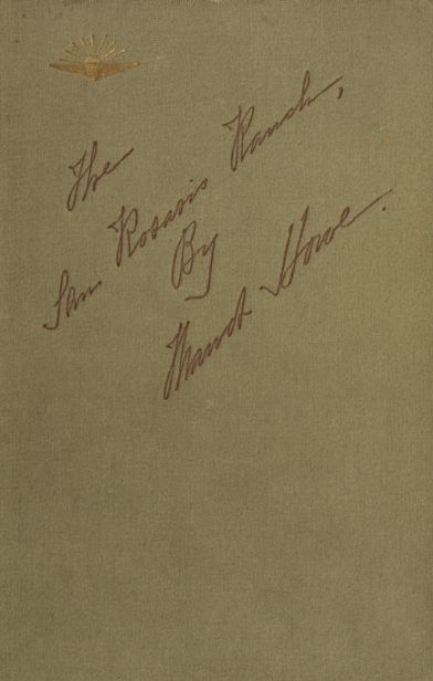 Portada de The San Rosario Ranch, de Maud Howe Elliott