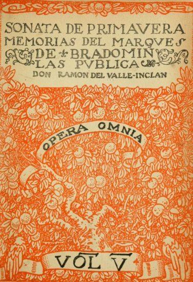 Portada de Sonata de primavera: memorias del marqués de Bradomín, de Ramón del Valle-Inclán