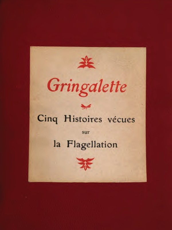 Copertina di Gringalette, di Hugues Rebell