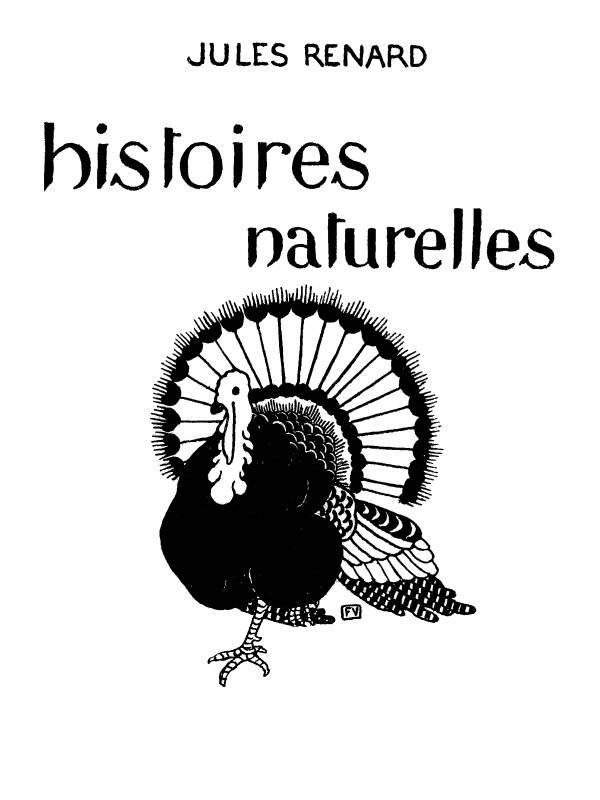 Couverture de Histoires naturelles par Jules Renard