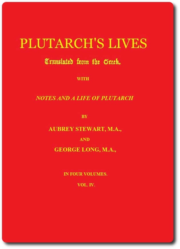 Cover of Plutarch's Lives, Volume 4 (of 4) by Plutarch
