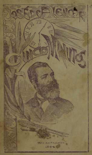Portada de Cinco minutos, de José Martiniano de Alencar
