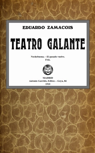 Portada de Teatro galante, de Eduardo Zamacois