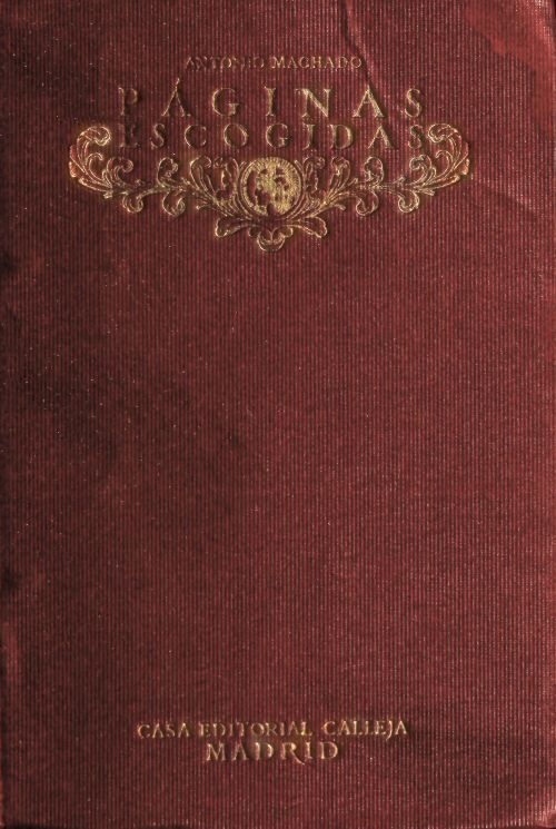 Capa de Páginas escogidas, de Antonio Machado