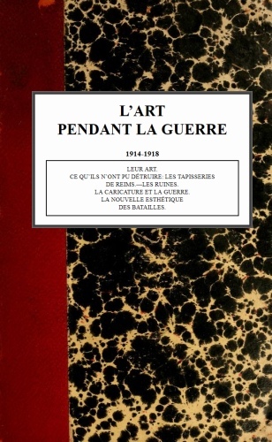 Copertina di L'art pendant la guerre 1914-1918, di Robert de La Sizeranne