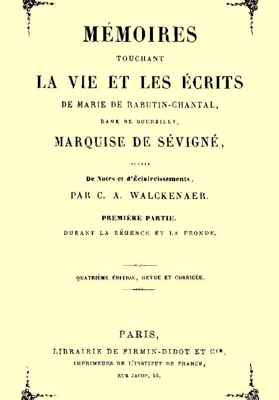 Copertina di Mémoires touchant la vie et les écrits de Marie de Rabutin-Chantal, (1/6), di C. A. Walckenaer