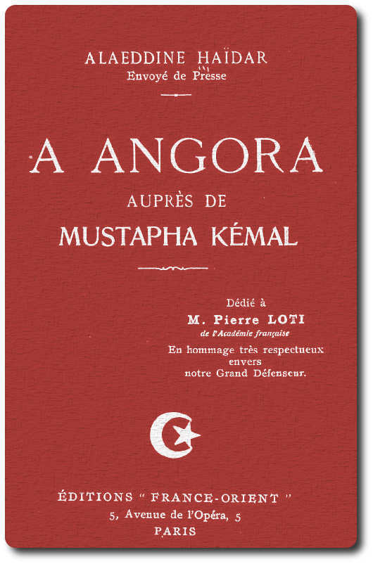 Copertina di À Angora auprès de Mustafa Kemal, di Alaeddine Haïdar