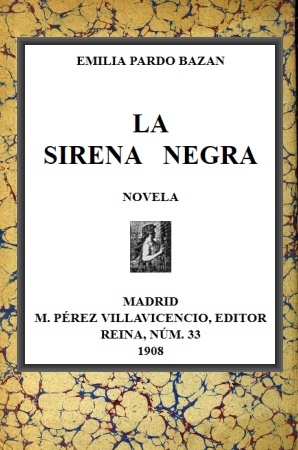 Portada de La Sirena Negra, de condesa de Emilia Pardo Bazán