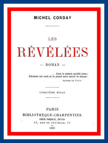 Copertina di Les révélées: roman, di Michel Corday