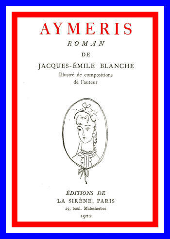 Portada de Aymeris, de Jacques-Émile Blanche
