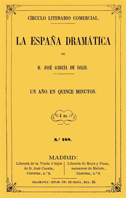 Couverture de Un año en quince minutos: pieza en un acto par Manuel García González