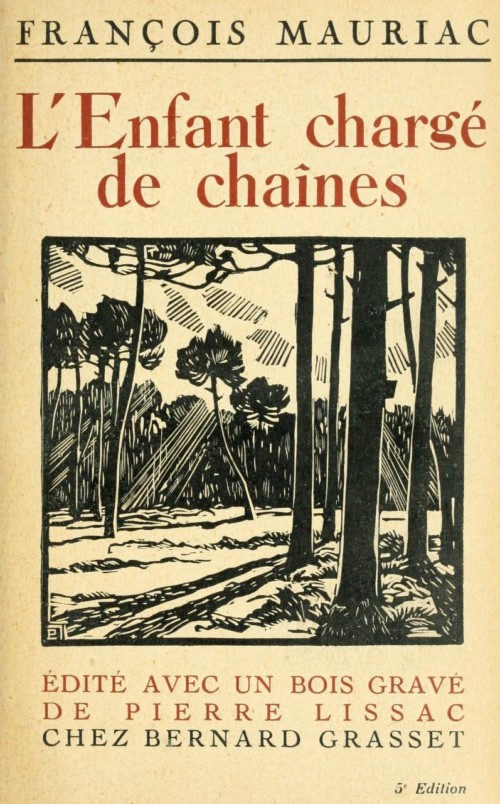 Copertina di L'enfant chargé de chaînes, di François Mauriac