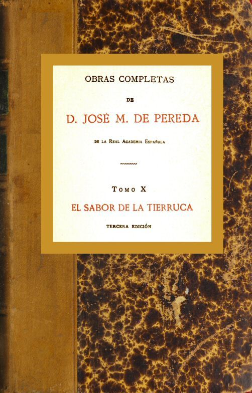 《El sabor de la tierruca》封面,José María de Pereda 著