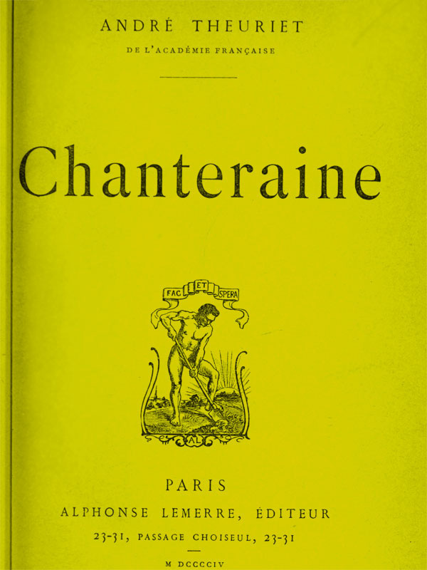 Copertina di Chanteraine, di André Theuriet