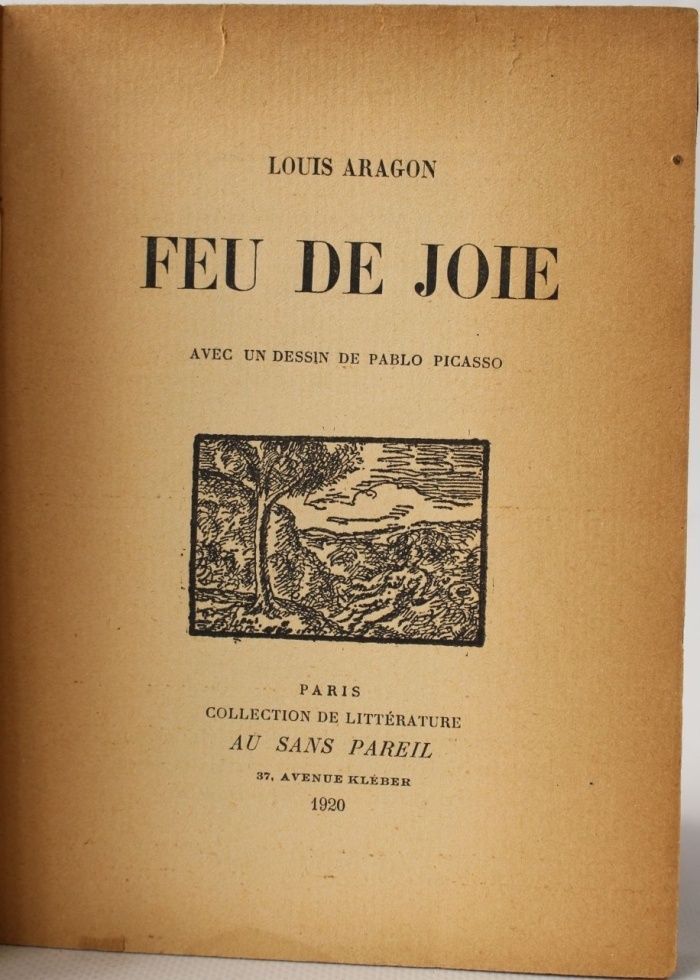 Copertina di Feu de joie, di Aragon