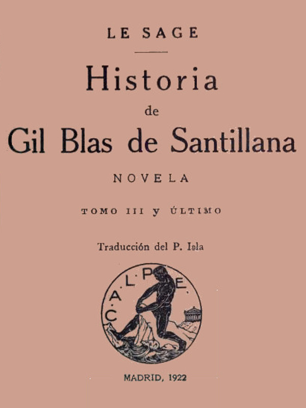 Copertina di Historia de Gil Blas de Santillana: Novela (Vol 3 de 3), di Alain René Le Sage
