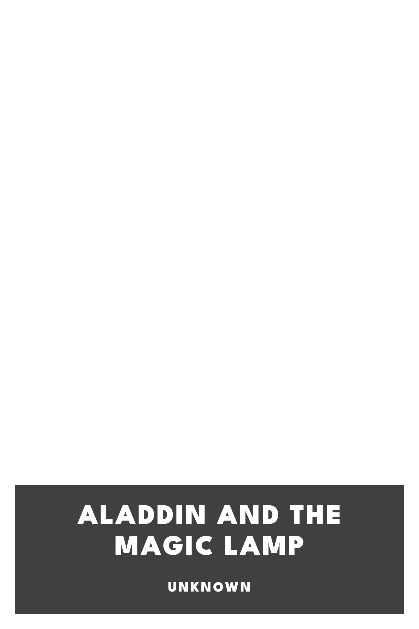 Cover of Aladdin and the Magic Lamp by Unknown