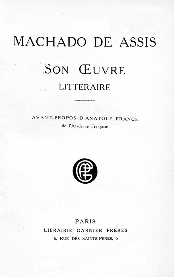 Copertina di Machado de Assis, Son Oeuvre Littéraire, di Oliveira Lima; Machado de Assis; Victor Orban