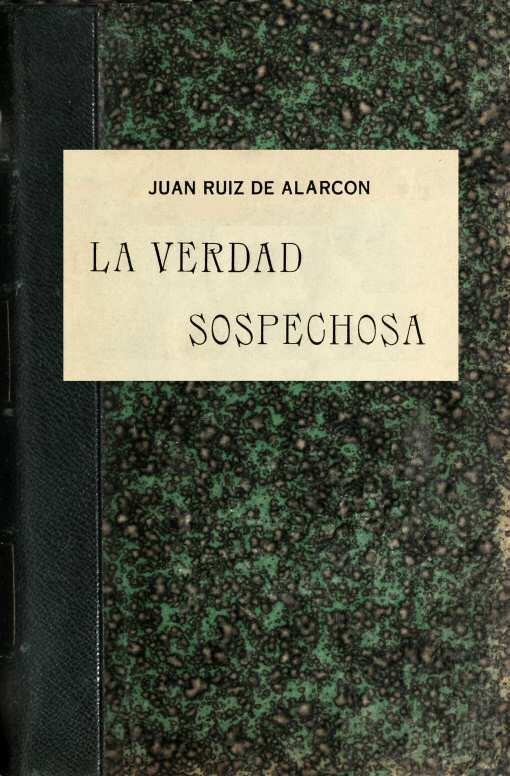 Portada de La verdad sospechosa, de Juan Ruiz de Alarcón