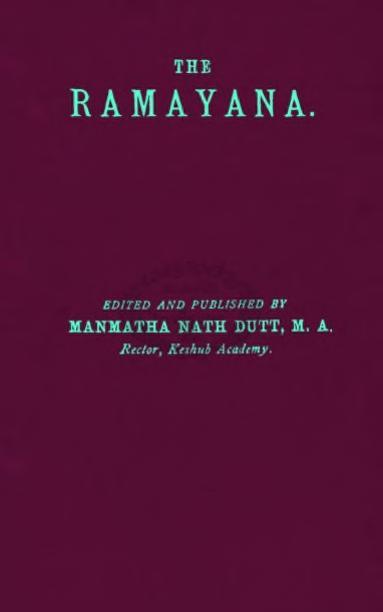 Copertina di The Rāmāyana, Volume 2. Āranya, Kishkindhā, and Sundara Kāndam, di Valmiki