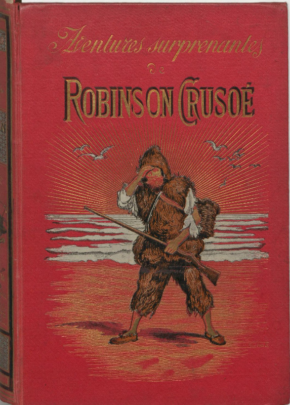 Copertina di Aventures surprenantes de Robinson Crusoé, di Daniel Defoe