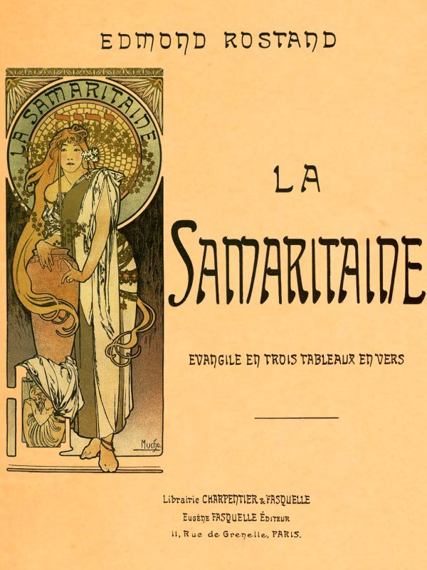 Operculum “La Samaritaine, évangile en trois tableaux, en vers”, auctore Edmond Rostand