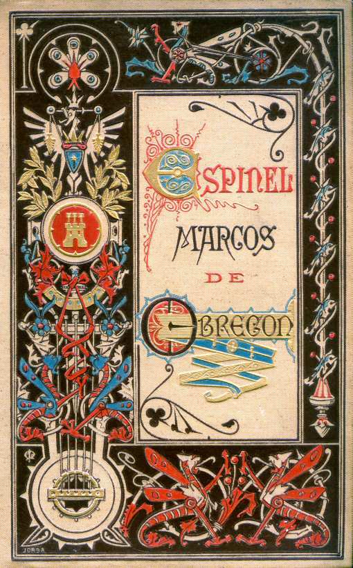Portada de Vida del escudero Marcos de Obregón, de Vicente Espinel