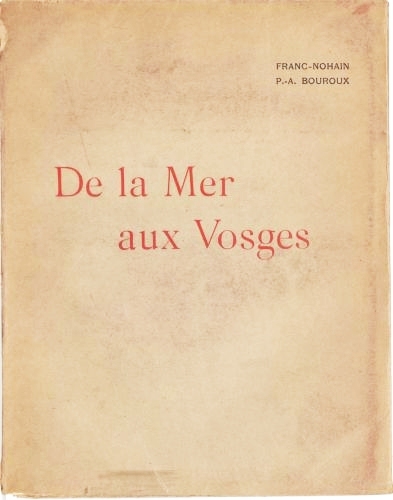 Portada de De la mer aux Vosges, de Franc-Nohain