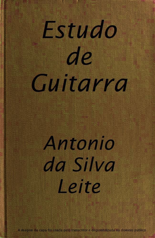 Couverture de Estudo de Guitarra par Antônio da Silva Leite