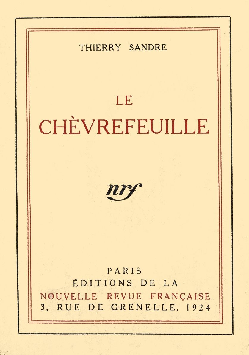 Copertina di Le Chèvrefeuille: Roman, di Thierry Sandre