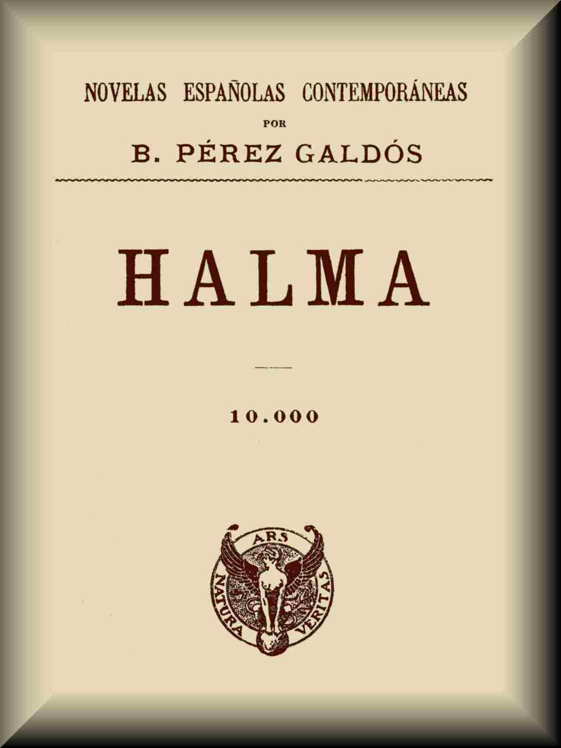 Cover of Halma by Benito Pérez Galdós