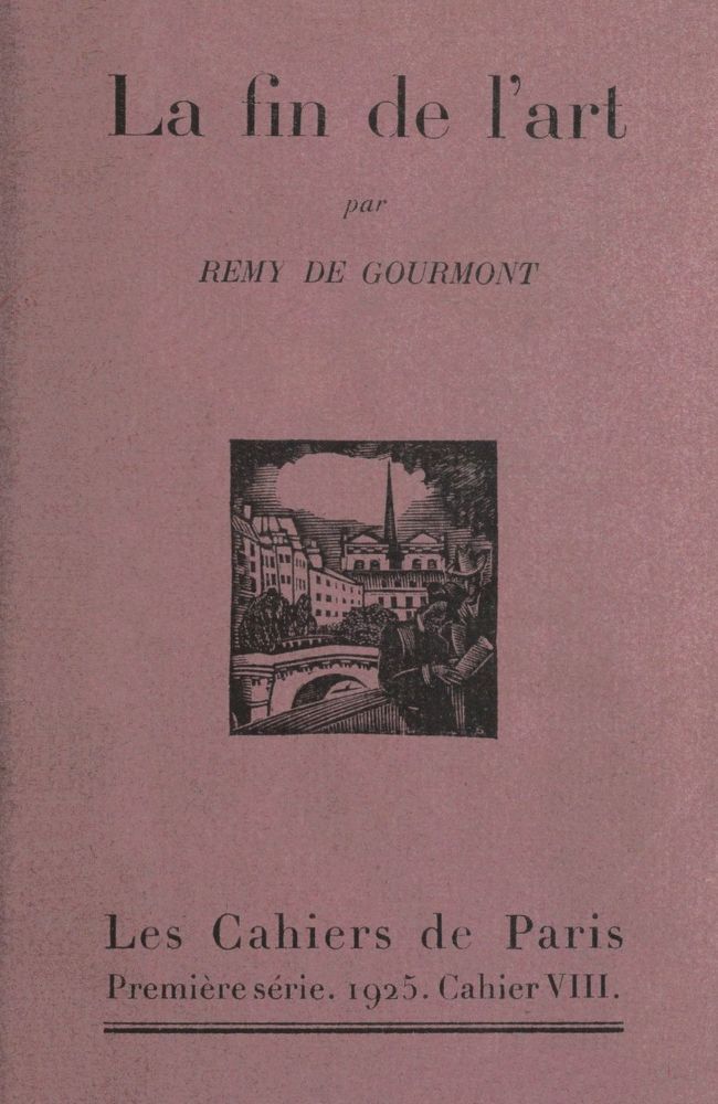Copertina di La fin de l'art, di Remy de Gourmont