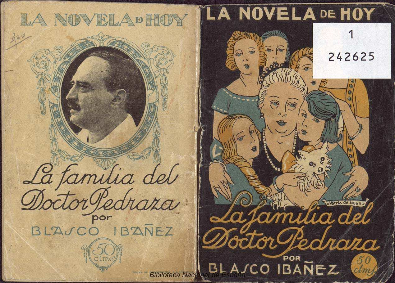 Portada de La familia de Doctor Pedraza, de Vicente Blasco Ibáñez