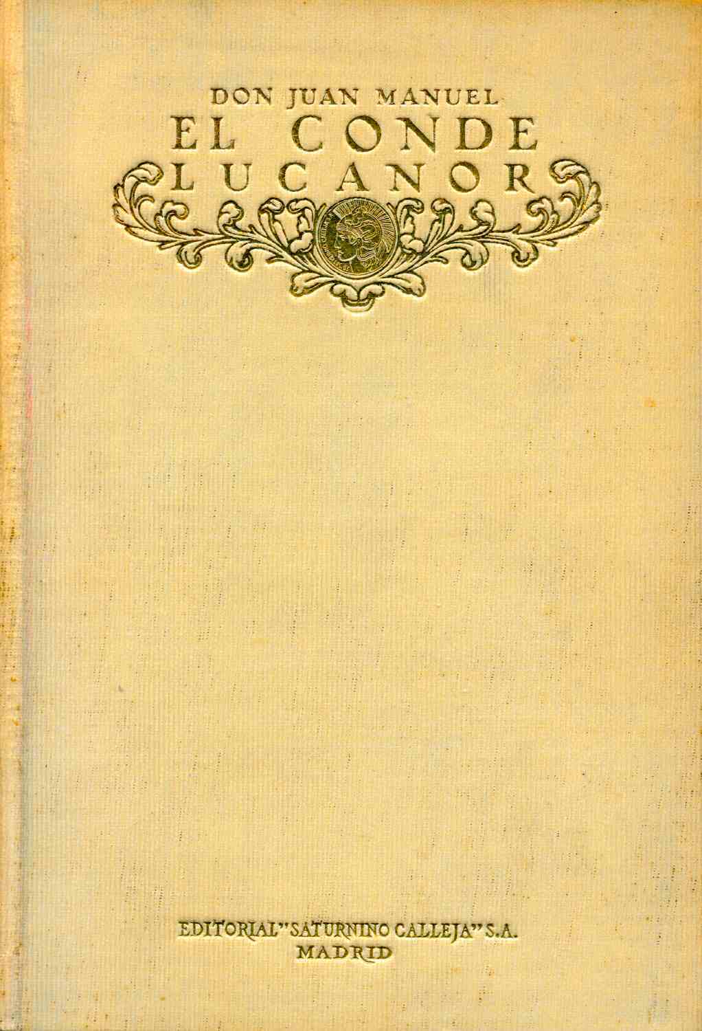 Portada de El conde Lucanor, de Infante of Castile Juan Manuel
