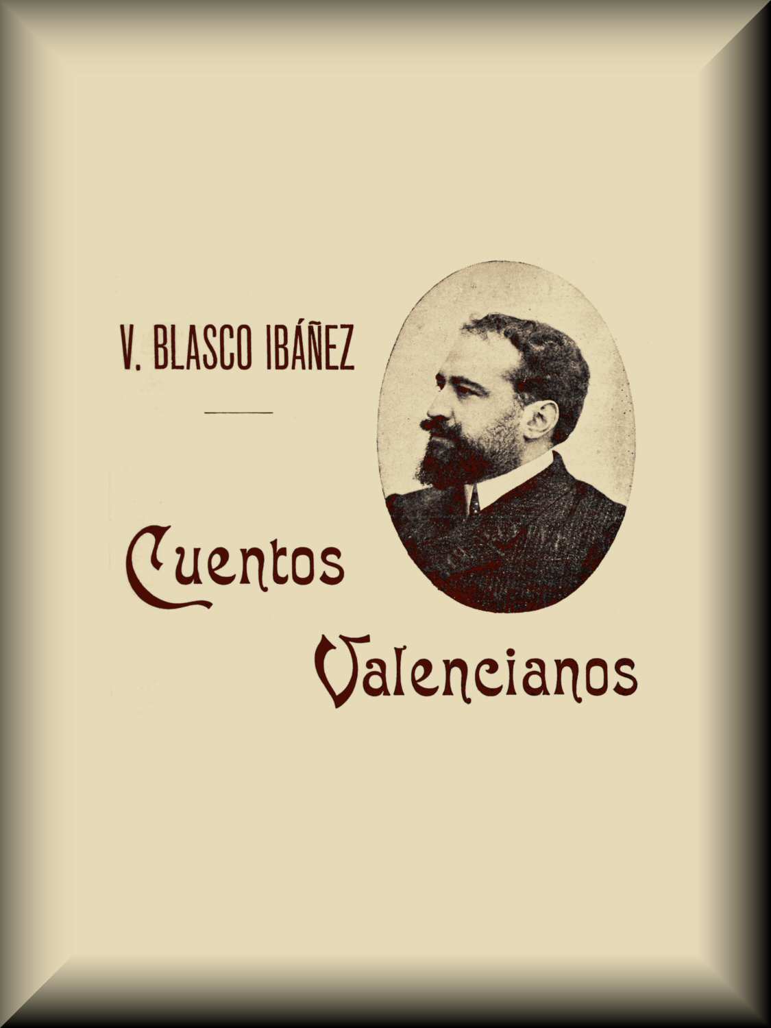 Portada de Cuentos valencianos, de Vicente Blasco Ibáñez