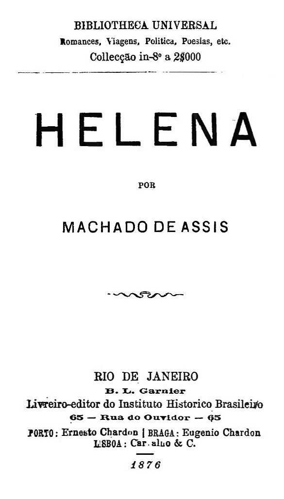 Portada de Helena, de Machado de Assis
