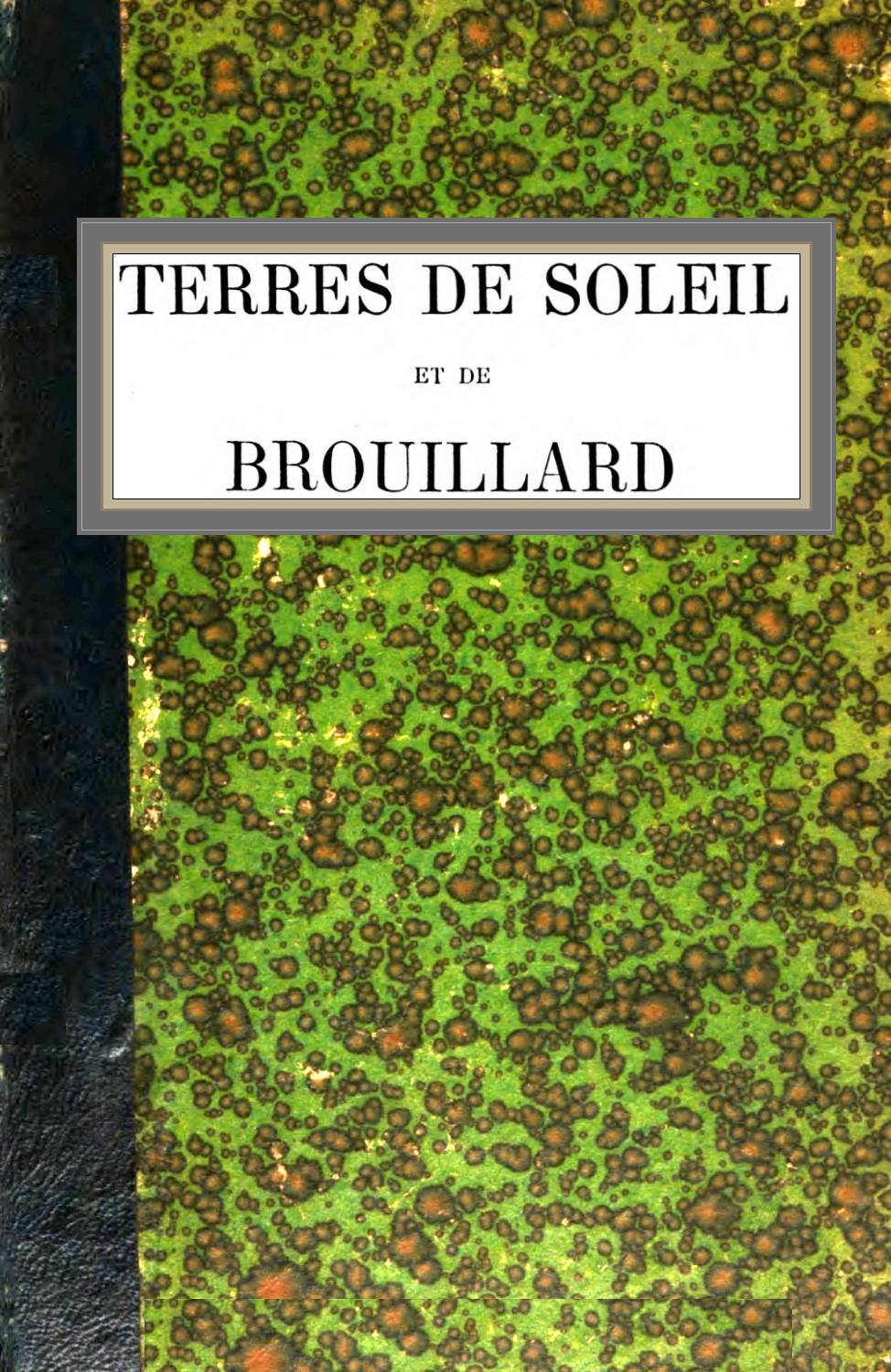 Copertina di Terres de soleil et de brouillard, di Brada