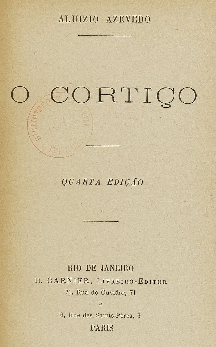 Couverture de O Cortiço par Aluísio Azevedo