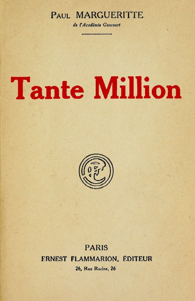 Copertina di Tante Million, di Paul Margueritte